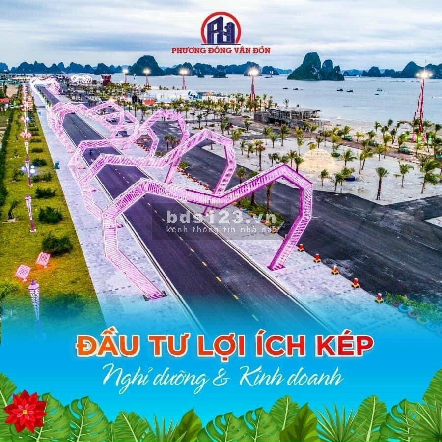 Mở bán liền kề mặt biển phương Đông Vân Đồn ngay mặt đường to, cạnh bãi tắm
