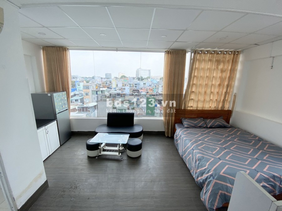 Cho thuê căn hộ 2PN quận 3 ngã 7 lý thái tổ 9tr/th