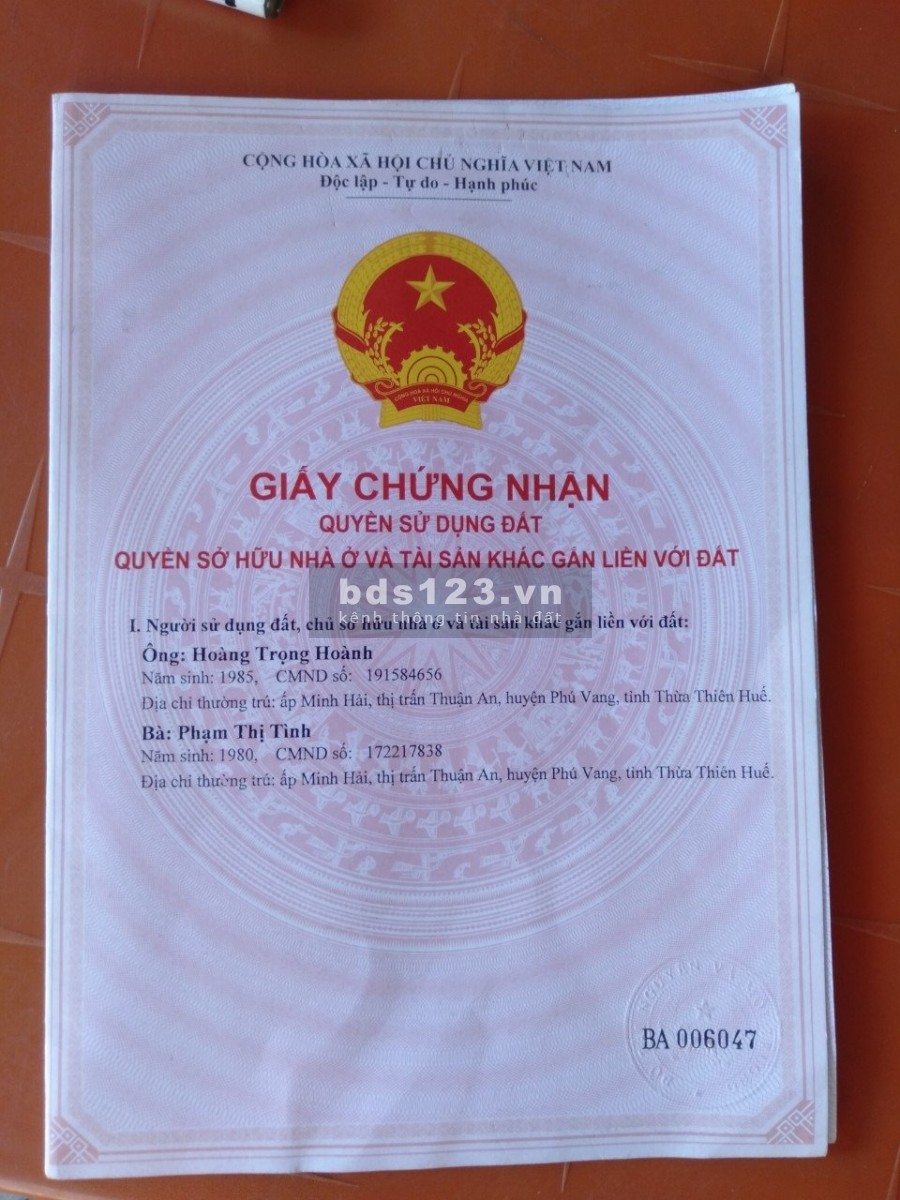 Kẹt tiền ra nhanh lô 275m2 full thổ cư giá chỉ 540tr không thương lượng
