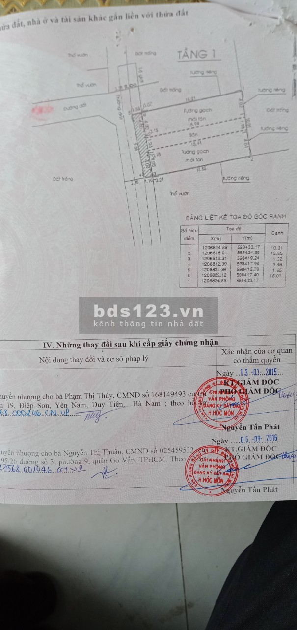 BÁN DÃY TRỌ 10 PHÒNG ẤP 3 ĐÔNG THẠNH HÓC MÔN FULL THỔ CƯ