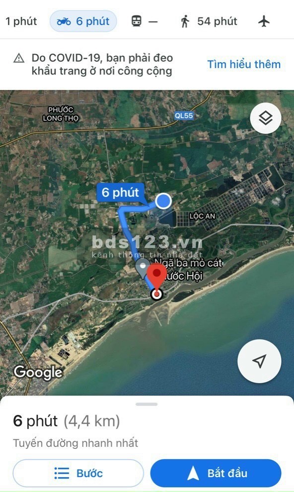 Đất trung tâm khu dân cư Lộc An hạ tầng hoàn chỉnh, Giá tốt đầu tư chỉ 7tr/m2 cách biển 4,5km Ưu đãi cực lớn với chiết khấu lên đến 4%