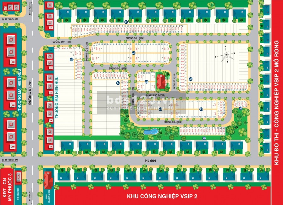 Bán đất nền dự án tại Đường ĐT 741, Bến Cát, Bình Dương