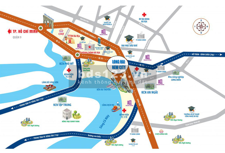 Bán đất dự án Long Hải New City nhận giữ chỗ 50tr/nền ngay hôm nay giá 35tr/m2 Lh 0903 066 813