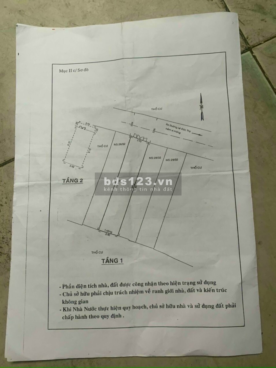 GÒ VẤP, THỐNG NHẤT, BÁN NHÀ CHỢ XÓM MỚI, TS 4x21m, CHỈ 5.1 TỶ