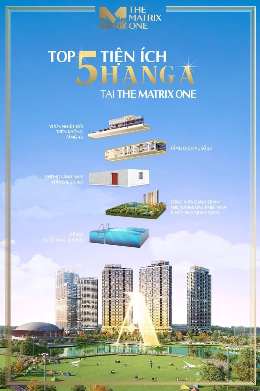 Căn hộ Chung Cư The Matrix One Mễ Trì Nam Từ Liêm Vị trí kết nối tương lai, trung tâm phía Tây Hà Nội. LH: 0966172772