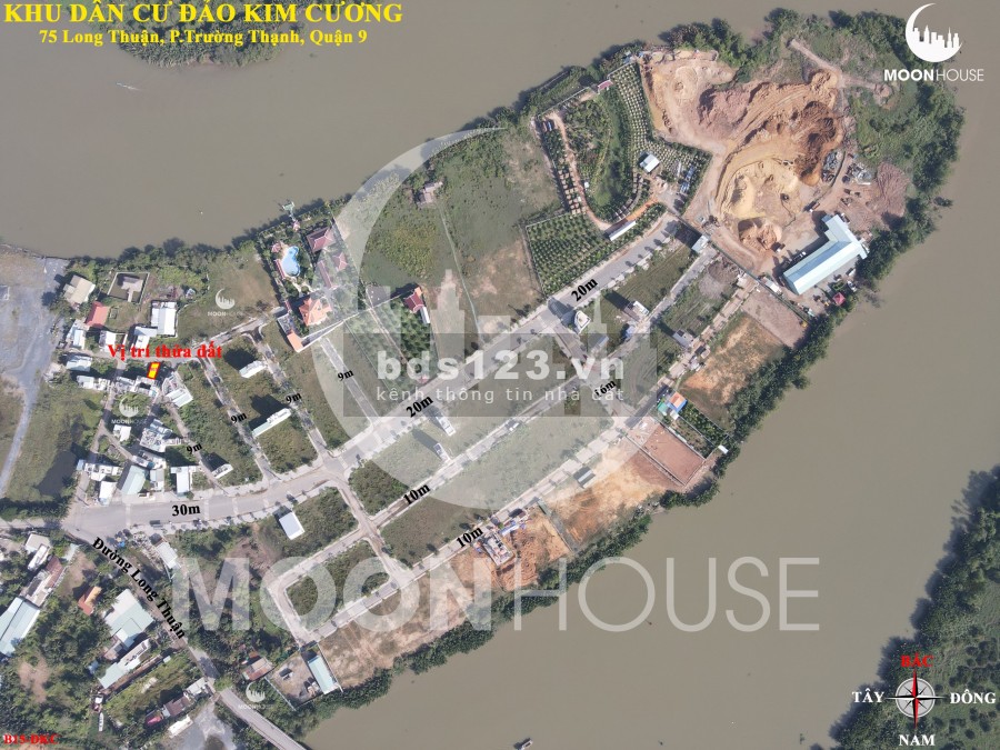 Bán đất dự án KDC Đảo Kim Cương phường Trường Thạnh Quận 9
