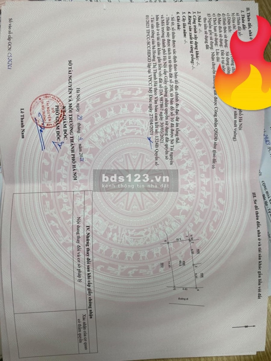 CHÍNH CHỦ VỠ NỠ BÁN GẤP LÔ ĐẤT NỀN TÂN XÃ CÔNG NGHỆ CAO HÒA LẠC