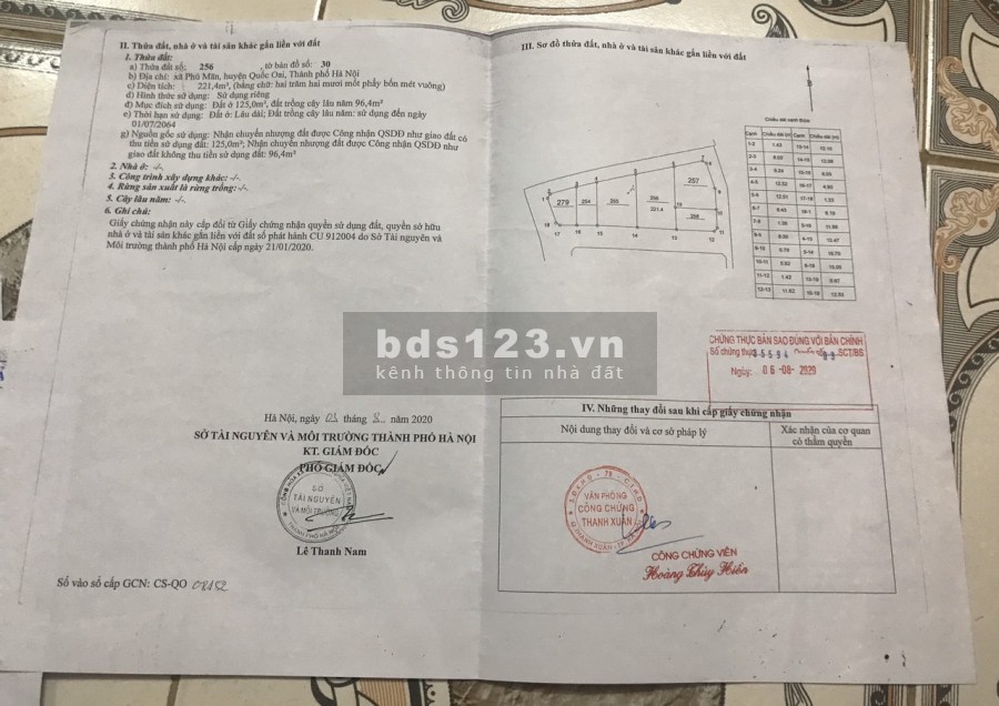 Cần bán lô đất tại Quốc Oai, Đường nội khu rộng, oto vào tận nhà