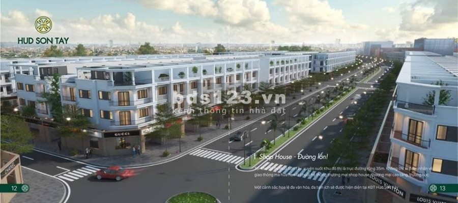 Bán suất đầu tư nhà liền kề, shophouse dự án KĐT HUD Sơn Tây Giai Đoạn 2