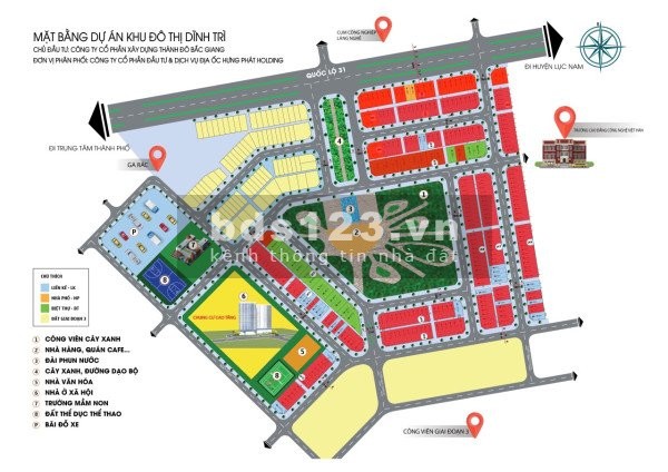 Đất nền dự án TP Bắc giang: 0388591558