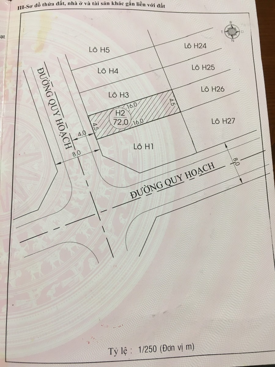 Bán Đất KQH Nguyên Tử Lực, Vị trí Tốt(Lô H)