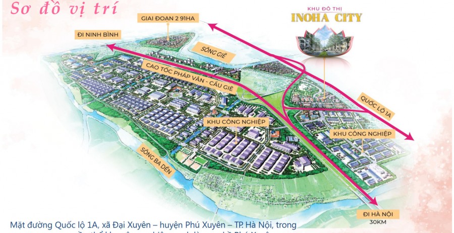 9 lô ngoại giao đẹp nhất dự án Inoha City Phú Xuyên giá chủ đầu tư, cơ hội vàng đầu tư