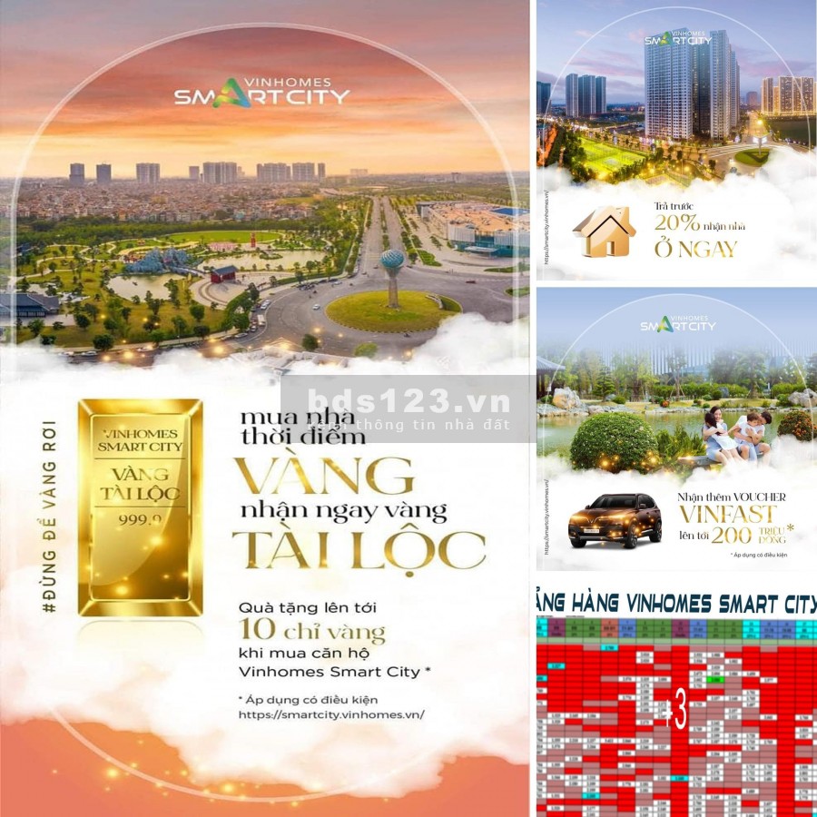 MUA NHÀ HÔM NAY, TẶNG VÀNG ĐẦY TAY TẠI VINHOMES SMART CITY