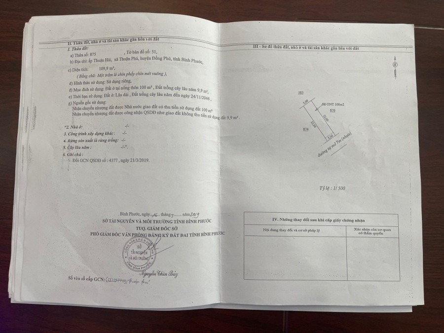 Cần bán đất Thuận Phú Đồng Phú Bình Phước