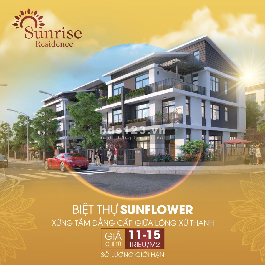 Biệt thự ngoại giao dự án Surise Resedence Quảng Phú, TP Thanh Hóa. Liên hệ: 0962 363 390