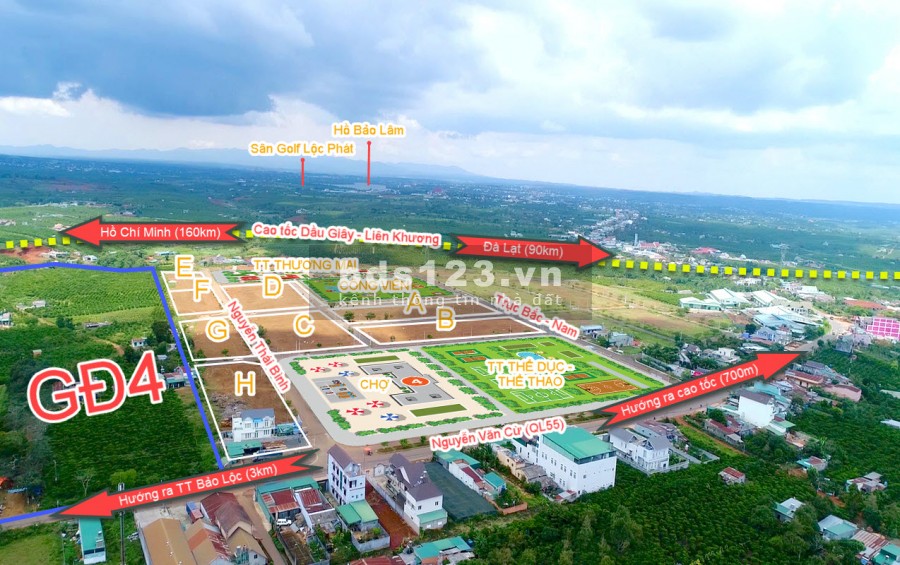 BÁN ĐẤT BẢO LỘC GOLDEN CITY - SỔ CẦM TAY HỖ TRỢ VAY 70% LÃI SUẤT 5%/NĂM