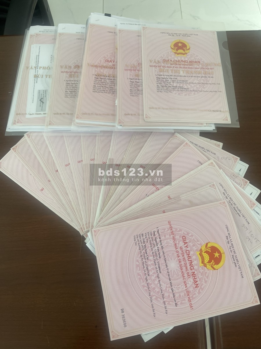 Bán đất sổ đỏ bên Bà Rịa có 100 m2 thổ cư