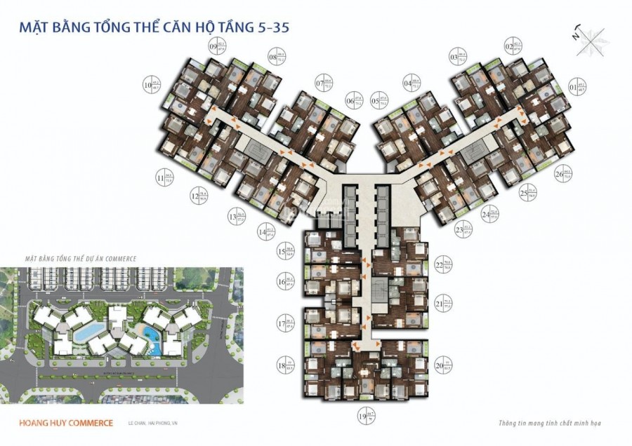 BÁN CĂN HỘ CHUNG CƯ CAO CẤP DỰ ÁN HOÀNG HUY COMMERCE VÕ NGUYÊN GIÁP GẦN AEON MALL, HẢI PHÒNG