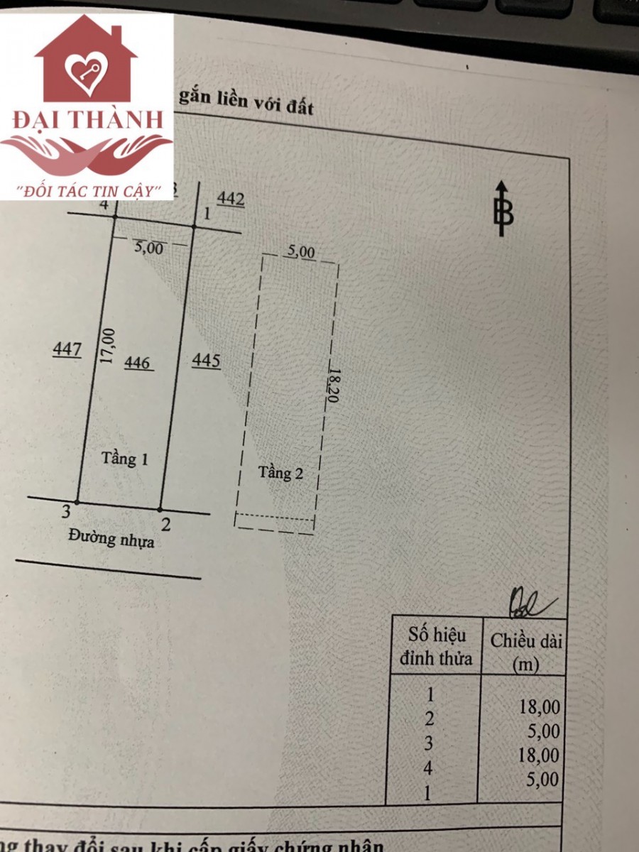 Bán nhà 1 trệt 1 lầu KDC Tân Phong diện tích 90m2 giá 4,5 tỷ QN 07