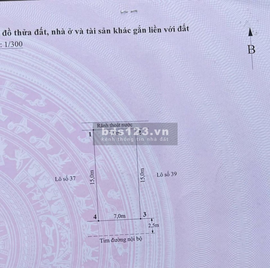 Cần chuyển nhượng lại lô đất kdc Văn Cú, An Đồng, An Dương vuông vắn, địa thế siêu đẹp phong thuỷ tốt
