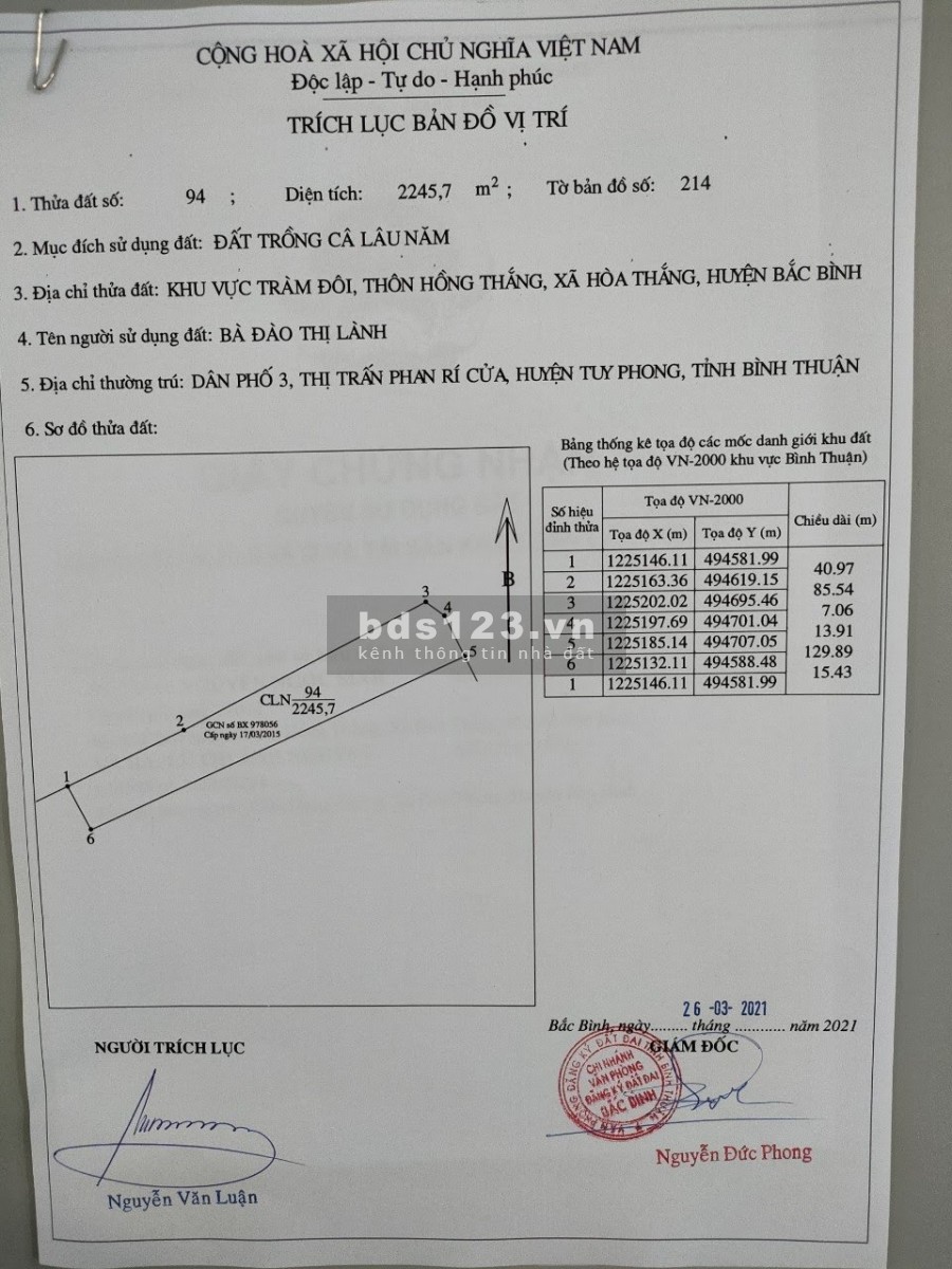 ĐẤT BÌNH THUẬN VEN BIỂN CÓ SỔ ĐỎ GIÁ YÊU THƯƠNG
