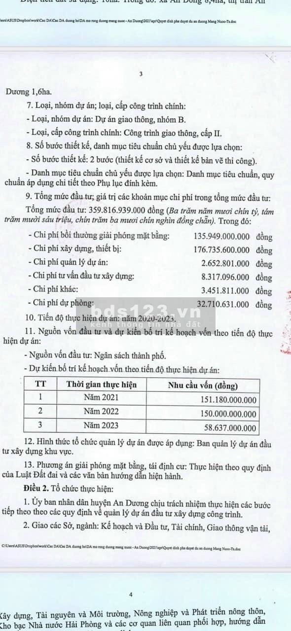 Cần chuyển nhượng lại lô đất kdc Văn Cú, An Đồng, An Dương vuông vắn, địa thế siêu đẹp phong thuỷ tốt