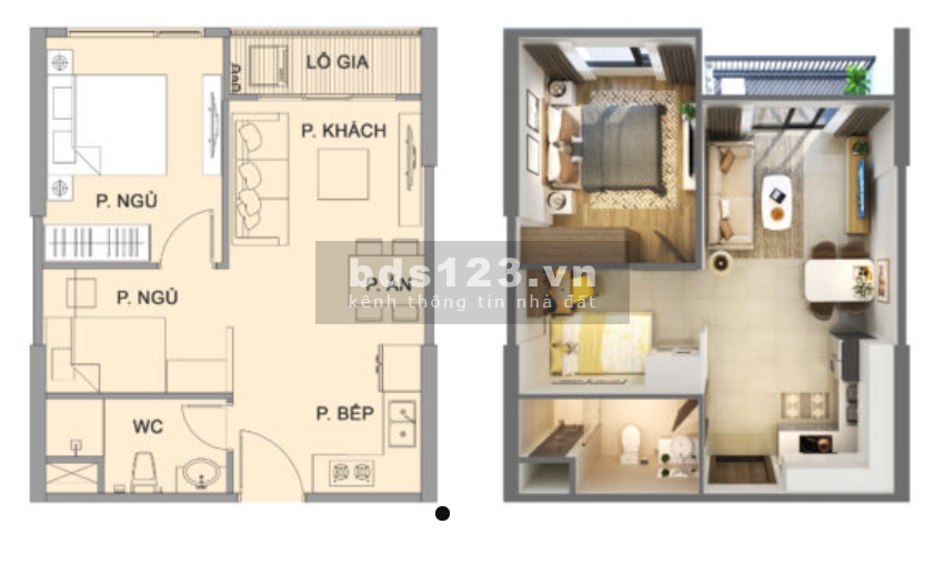 Cần bán nhanh căn 1 phòng ngủ cộng 1 giá 1,763 tỷ dự án Vinhomes Smart City.