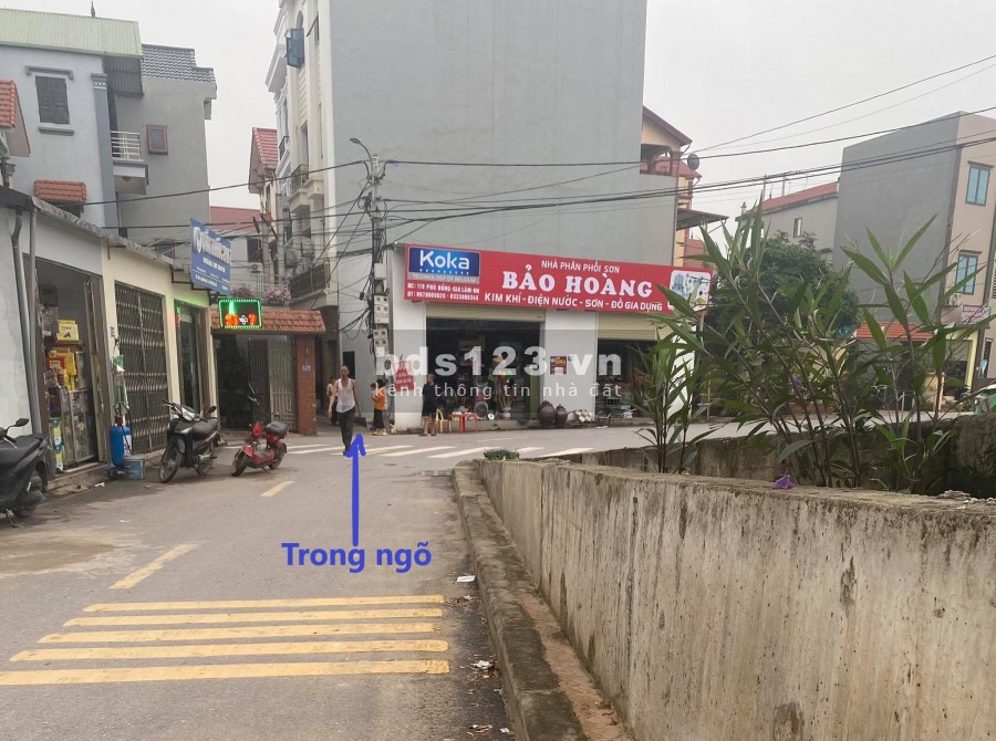Đất sổ đỏ có nhà 3T Phù Đổng,Gia Lâm,Hà Nội 129m2