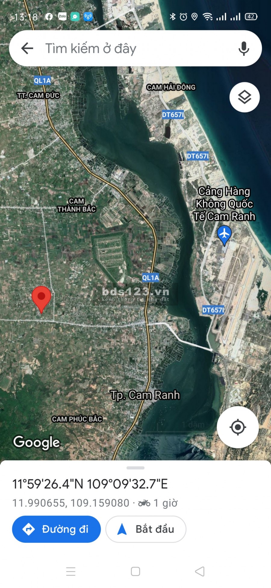 Bán Đất Ngay UBND Xã Cam Thành Nam - Cam Ranh giá 3tr/mv