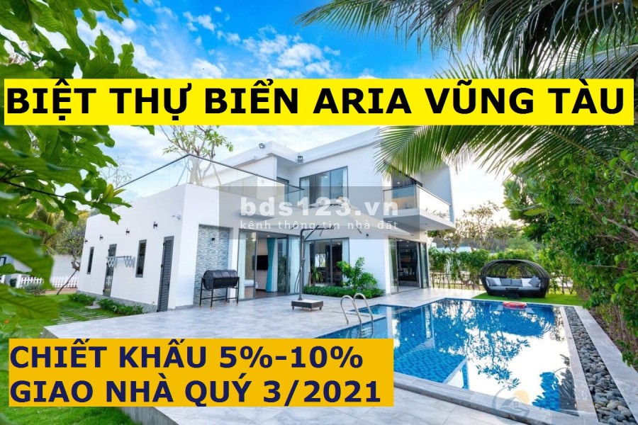 Villa Biển Vũng Tàu, 480m2, Có Hồ Bơi, Giá 18 tỷ, Chiết khấu 5%, Giao Quý 3/2021