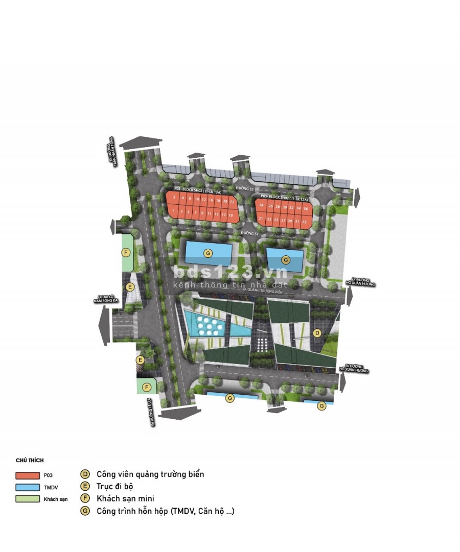 Bán căn shophouse gần khách sạn 50 tầng dự án Sun Grand Boulevard. Lh 0965831118
