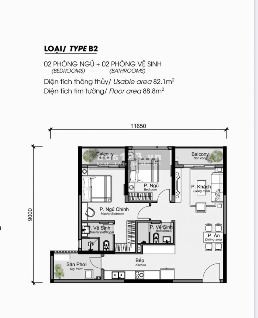 Bán 2pn Diamond Alnata view công viên, giá đầu tư chỉ 4.280 tỷ khu Celadon City 0909.42.8180