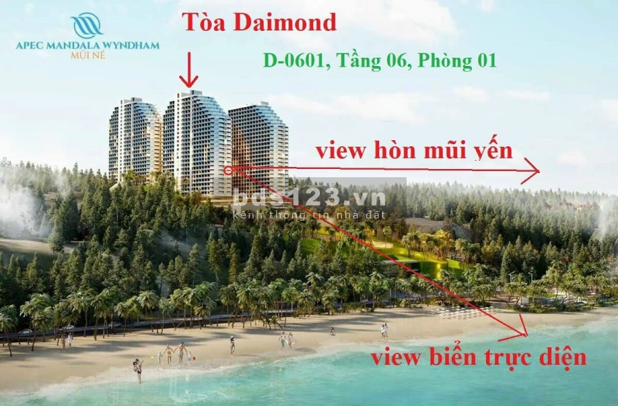Duy nhất căn góc trực diện biển suất nội bộ D0601