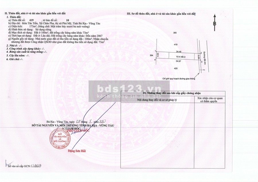 ĐẤT PHÚ MỸ ECO GARDEN XÃ CHÂU PHA 3,5-8TR/M2 SỔ SẴN CẦN BÁN