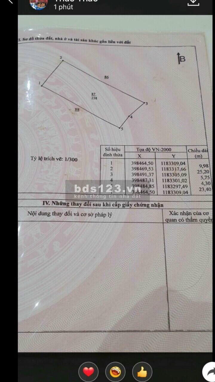 Một lần nữa dịch bệnh lại bùng lên nên cần bán gấp lô đất nền 235m2 ở Đồng Nai