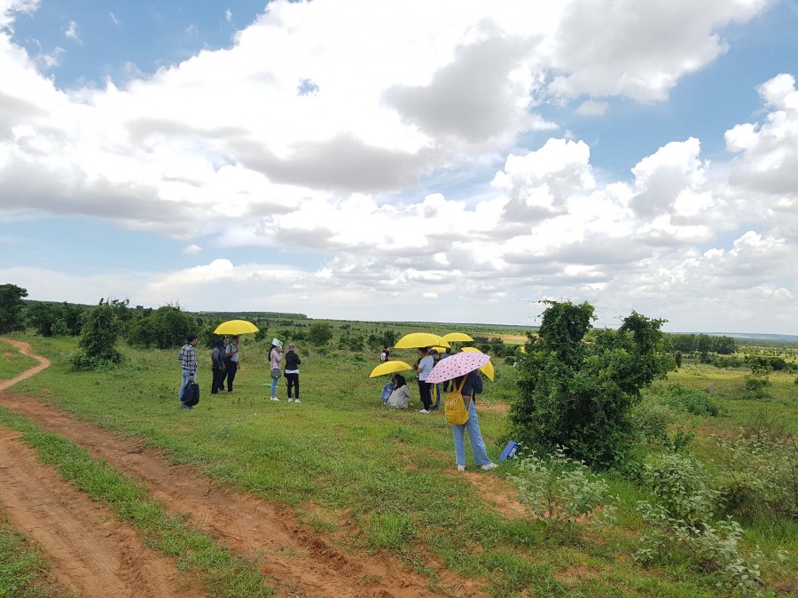 Cạnh Safari Rạng Đông 3.300ha, sau lưng UBND xã Bình Tân, góc giao 2 đường quy hoạch đang