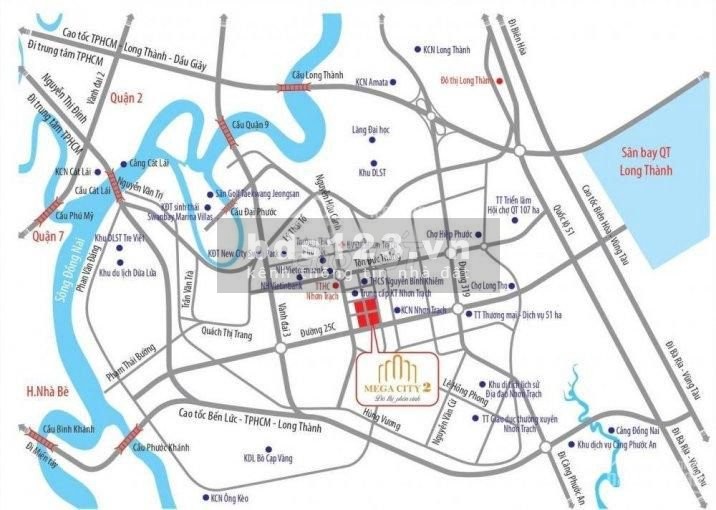 Đất nền Mega City 2 mt đường 25C chủ kẹt tiền bán gáp 1 vài vị trí đẹp giá rẻ nhất