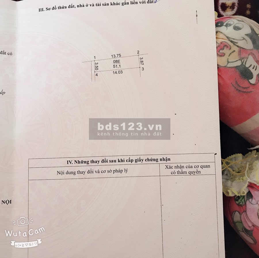 BÁN ĐẤT YÊN NGHĨA 51.1M2, GIÁ 1.8 TỶ