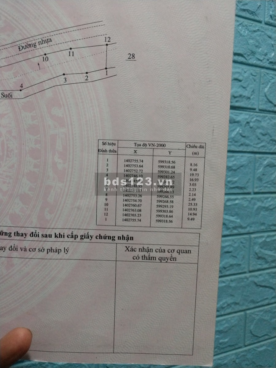 Cần bán lô đất tại thôn Xuân Cam xã Xuân Sơn huyện Vạn ninh tỉnh Khánh Hòa