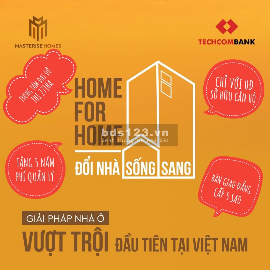 Căn hộ cao cấp Masteri centrel point giá chỉ 0đ chính sách hỗ trợ vay 100%, pháp lý đầy đủ
