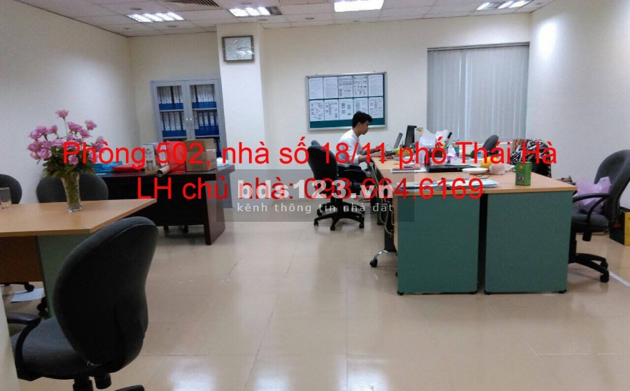 Chủ nhà cho thuê 45m2 văn phòng tại phố Thái Hà. Giá rẻ - Dịch vụ chuyên nghiệp.