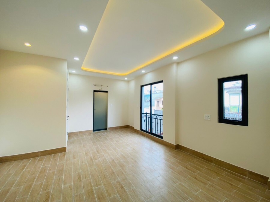 Nhà xây mới như hình 6,4 x 6,3 Nơ Trang Long P 13 Bình Thạnh
