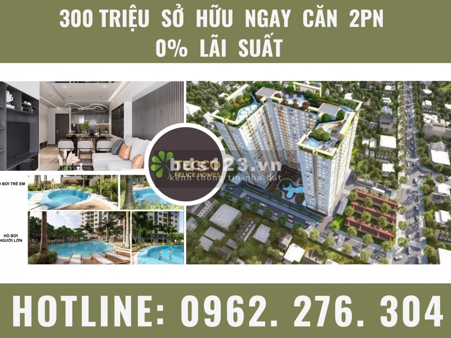 Căn hộ 2 phòng ngủ 47m2 chỉ 1,1tỷ nằm ngay TTHC An Phú Thuận An