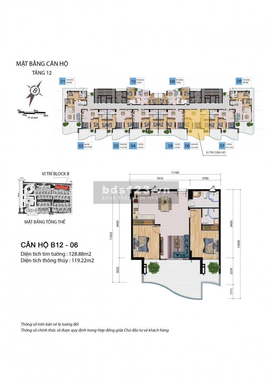 Căn 12A-04,06 (110m2), Tâng Cao Nhất, View Biển, Giá 4.4 tỷ, Vay 70%, Full Nội Thất, Chiết Khấu 6%