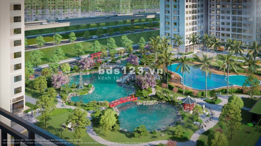 Căn hộ 2PN+2WC vườn Nhật Origami tại Vinhomes Grand Park Q9 giá gốc CDT ưu đãi 2 năm không trả lãi gốc
