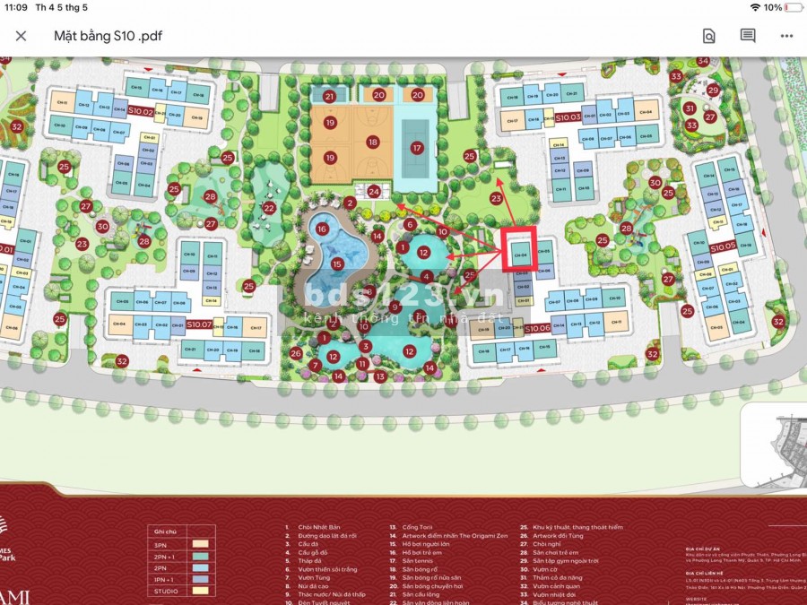 Căn hộ 2PN+2WC vườn Nhật Origami tại Vinhomes Grand Park Q9 giá gốc CDT ưu đãi 2 năm không trả lãi gốc