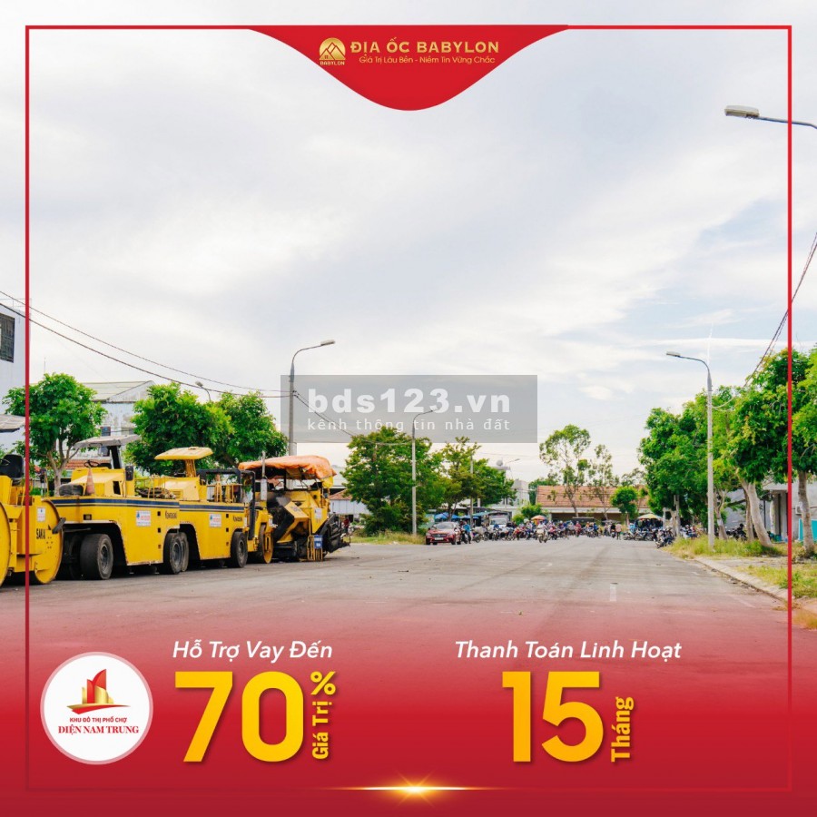 Sỡ hữu đất nền phố chợ chỉ 250 triệu trả trước