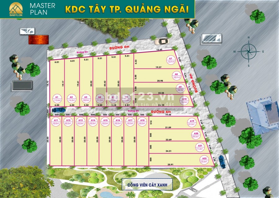 Đất nền KDC Thuận Kỳ, Nghĩa Thuận Quảng Ngãi. Giá 255 triệu/nền sổ đỏ thổ cư 100%