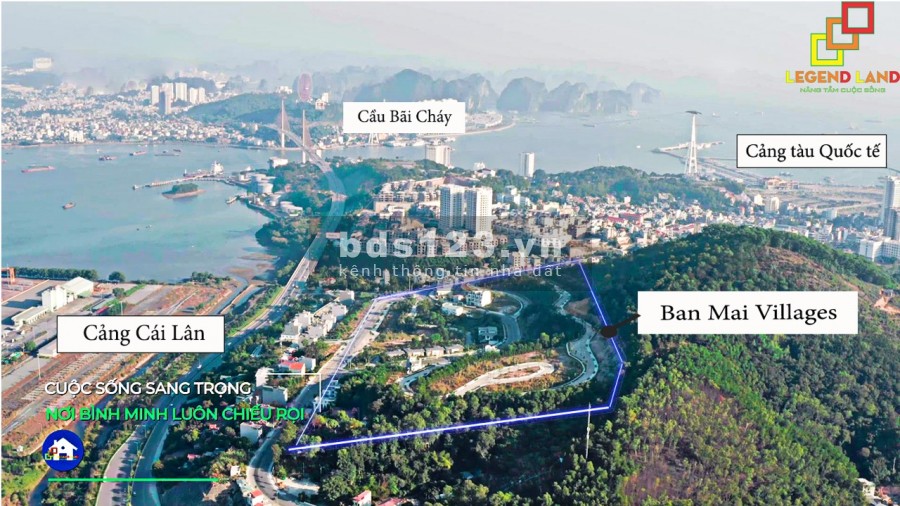 Chuyển nhượng lô đất nền liền kề view vịnh Cửa Lục tại dự án Ban Mai 0968129240
