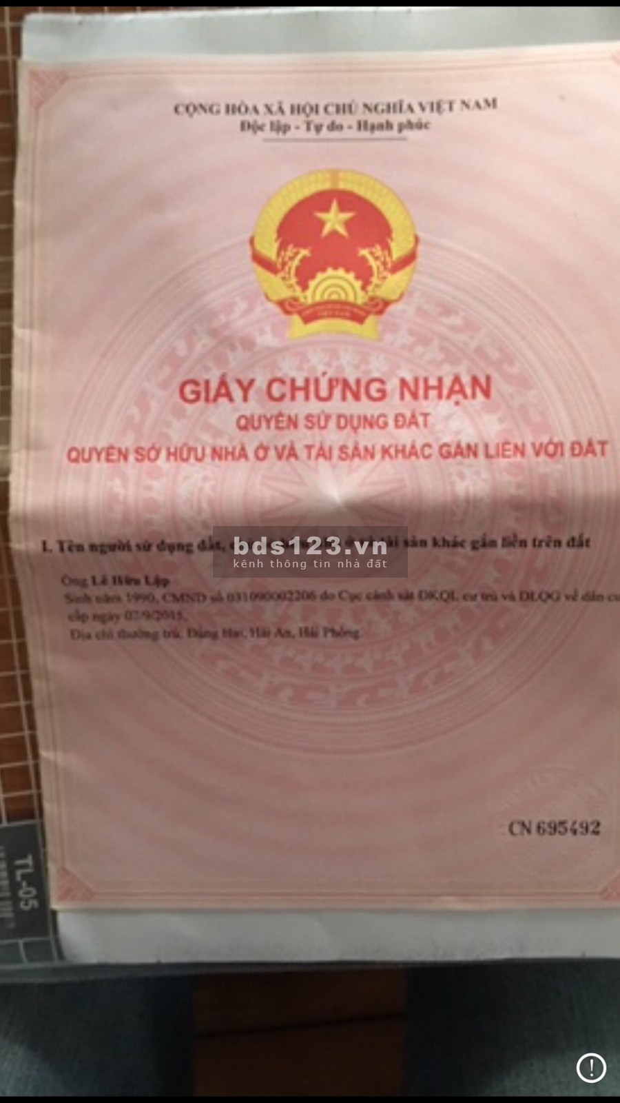 Chính chủ bán nhà ở Quận Hải An, Đằng Hải